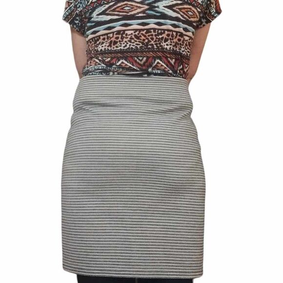 Ann Taylor Loft Black & White Striped Midi Pencil Skirts Size S! - Picture 5 of 15